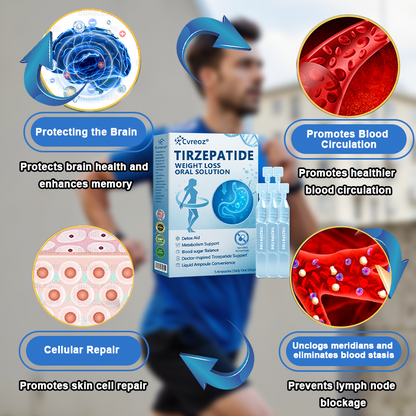 【Last Day Promotion 66% OFF🥇】 𝑪𝒗𝒓𝒆𝒐𝒛® GLP-1-Tirzepatide Oral Solution 🇺🇸visible effect, no side 7 days effects, suitable for all age groups 🏪