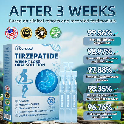 【Last Day Promotion 66% OFF🥇】 𝑪𝒗𝒓𝒆𝒐𝒛® GLP-1-Tirzepatide Oral Solution 🇺🇸visible effect, no side 7 days effects, suitable for all age groups 🏪