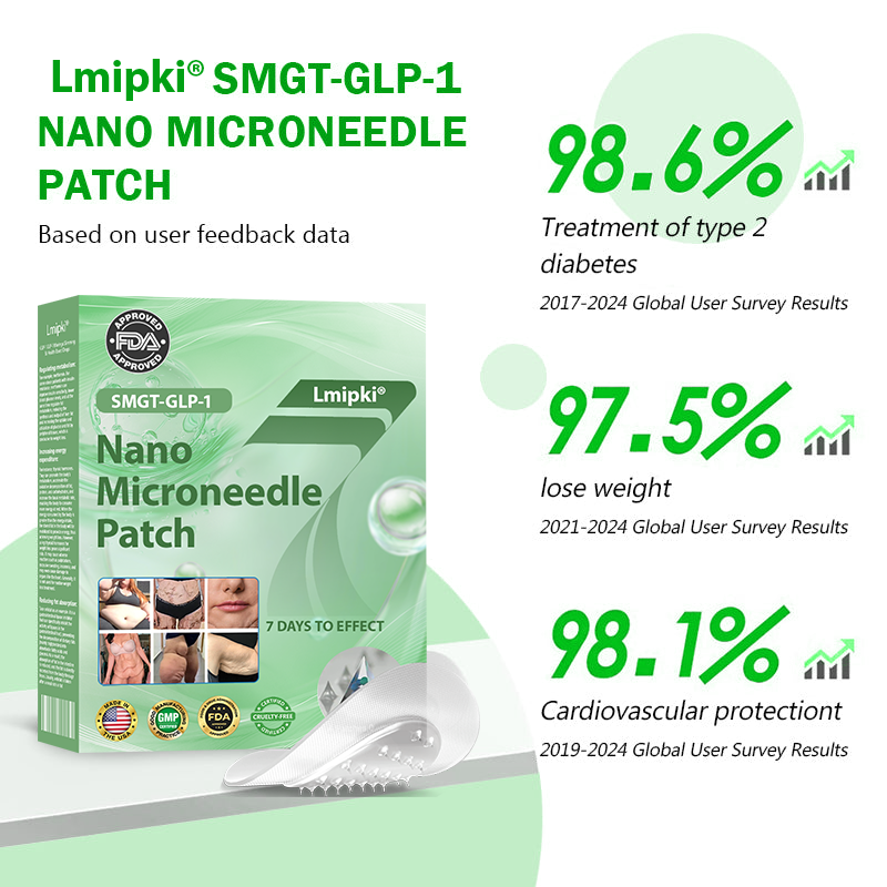 𝗟𝗺𝗶𝗽𝗸𝗶® 👨‍⚕️ Nano Microneedle Patch with SMGT-GLP-1 & Matrixyl 3000 – Slimming, Skin Tightening, Blood Sugar Support, No Injection, 7-Day Result